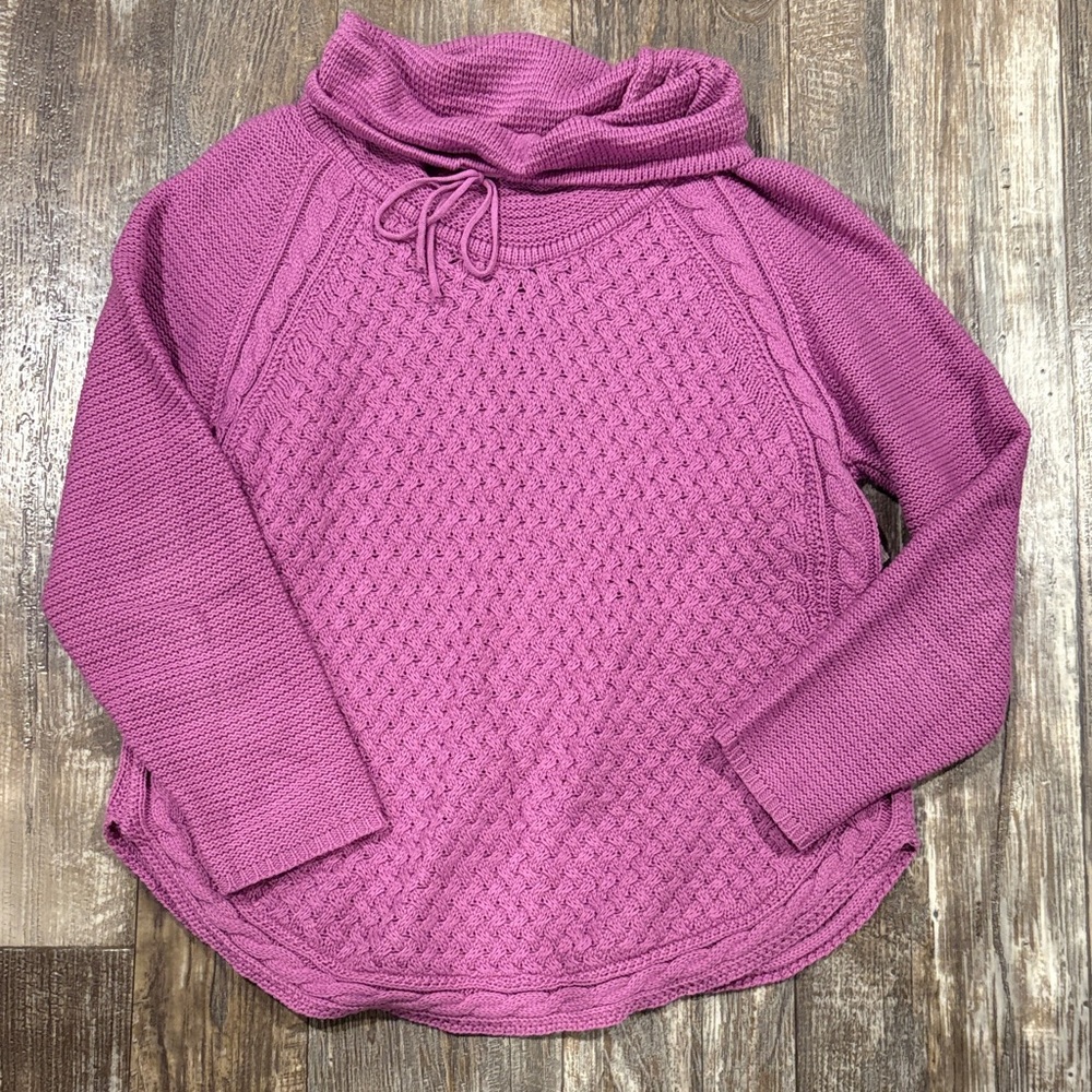 CJ Banks Women's Cowl Neck Sweater in Rich Purple